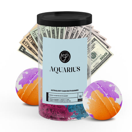 Aquarius Astrology Cash Bath Bombs 2 Packs