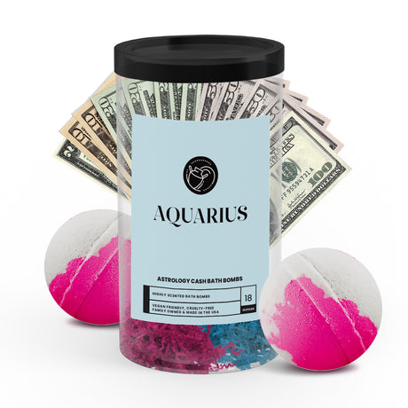 Aquarius Astrology Cash Bath Bombs 2 Packs