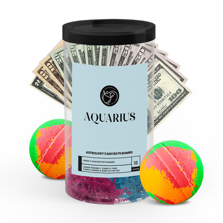 Aquarius Astrology Cash Bath Bombs 2 Packs