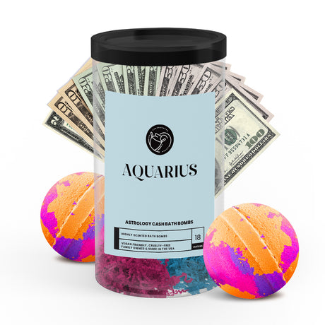 Aquarius Astrology Cash Bath Bombs 2 Packs