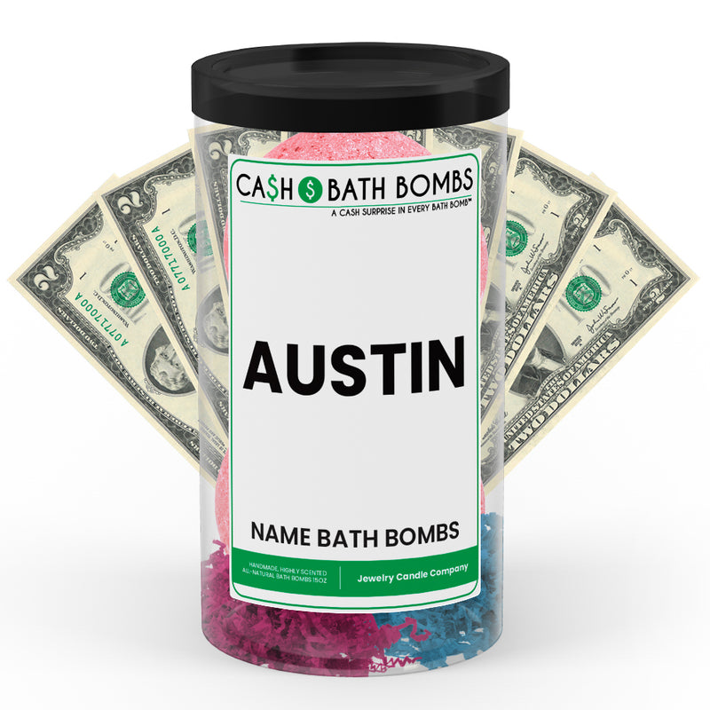 AUSTIN Name Cash Bath Bomb Tube