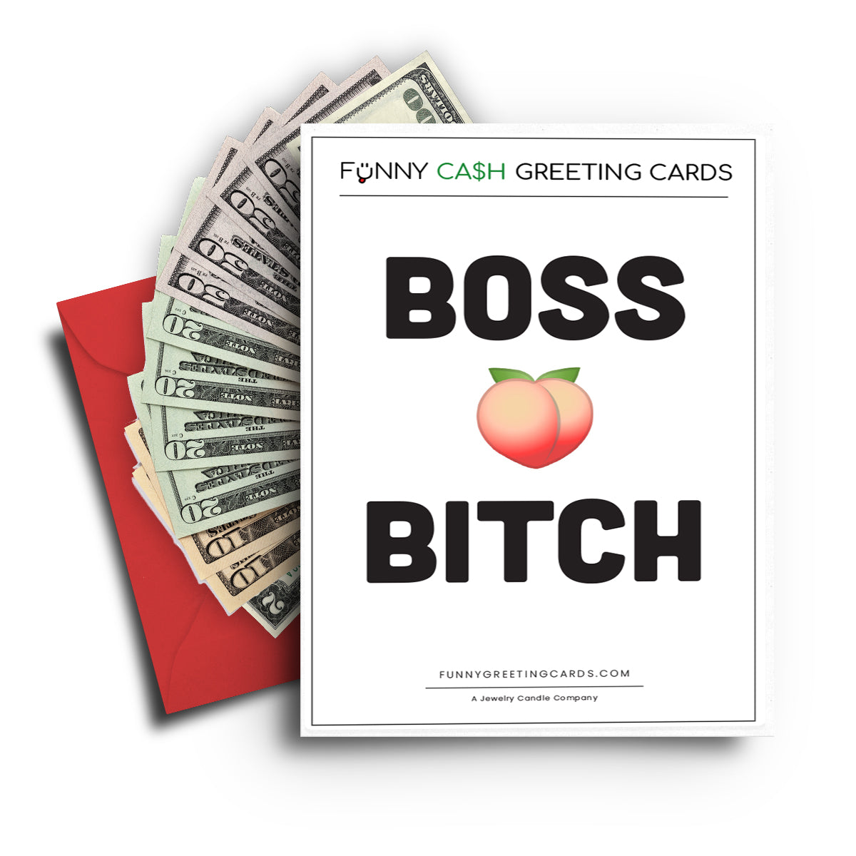 Boss Butt Bitch Funny Cash Greeting Cards