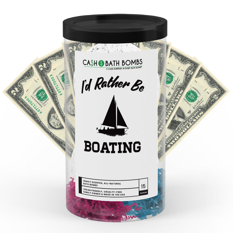 I'd rather be Boating Cash Bath Bombs