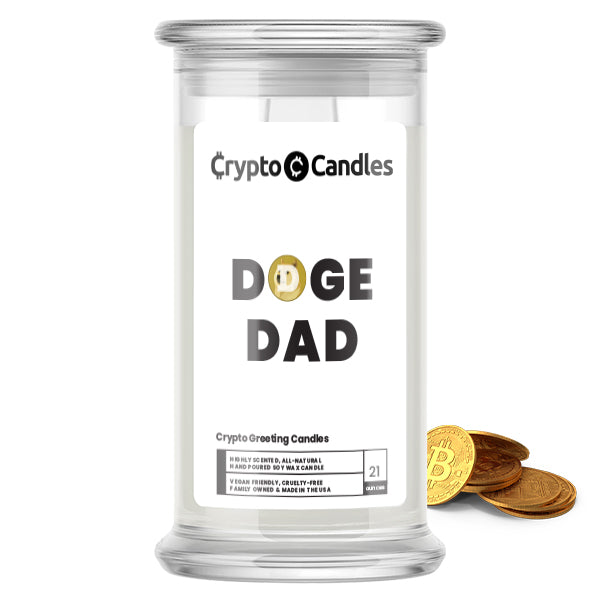 Doge Dad Crypto Greeting Candles