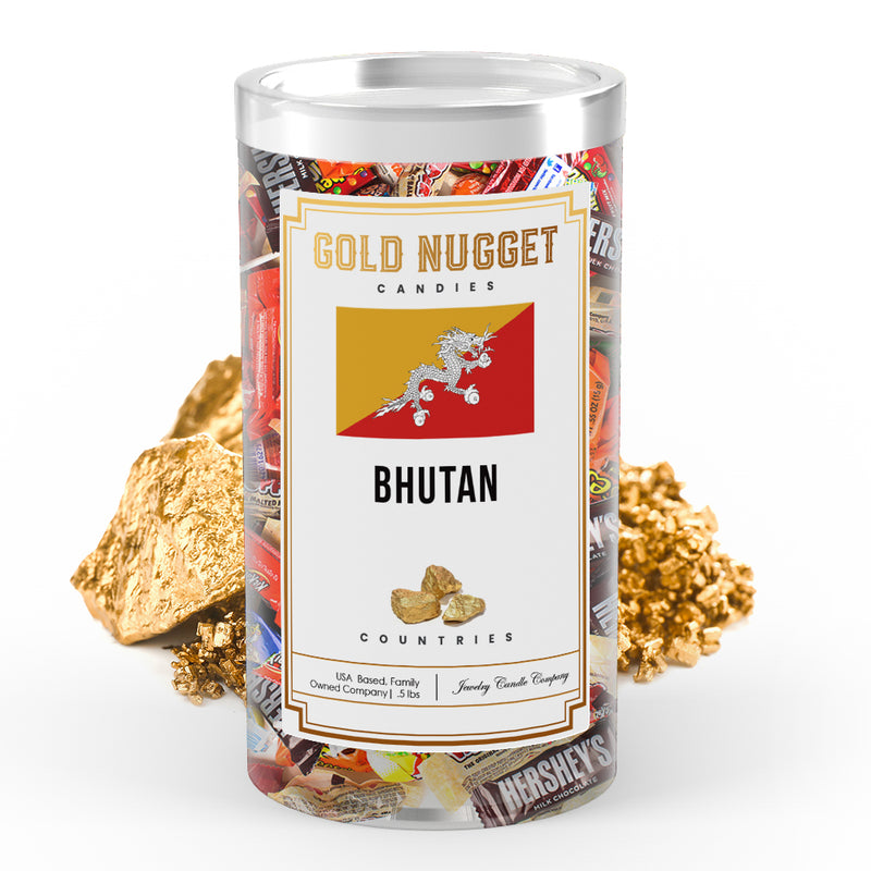 Bhutan Countries Gold Nugget Candy