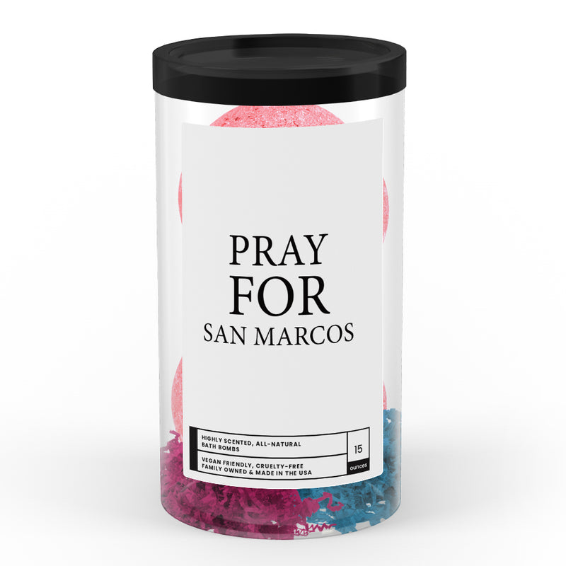 Pray For San Marcos Bath Bomb Tube