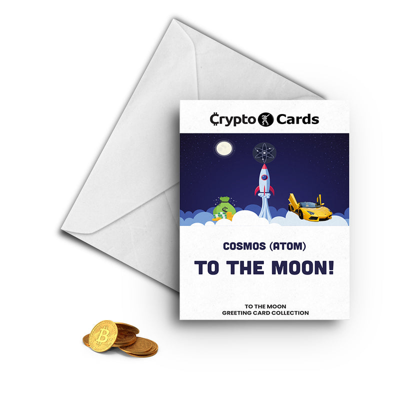 Cosmos (ATOM) To The Moon! Crypto Cards