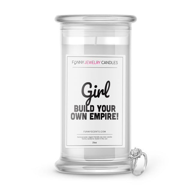 girl build your own empire jewelry funny candle