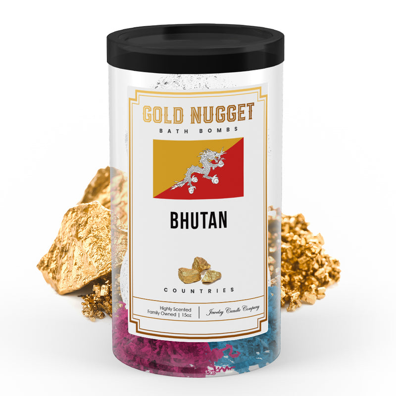 Bhutan Countries Gold Nugget Bath Bombs