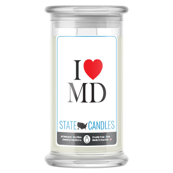 I Love MD State Candles