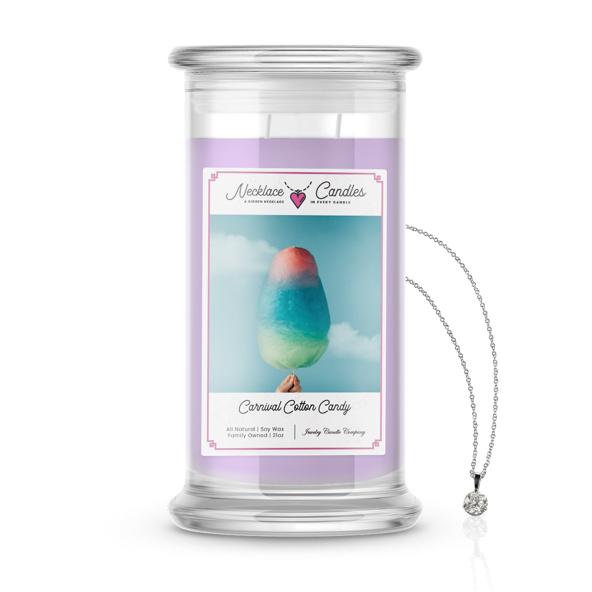 Carnival Cotton Candy | Necklace Candles
