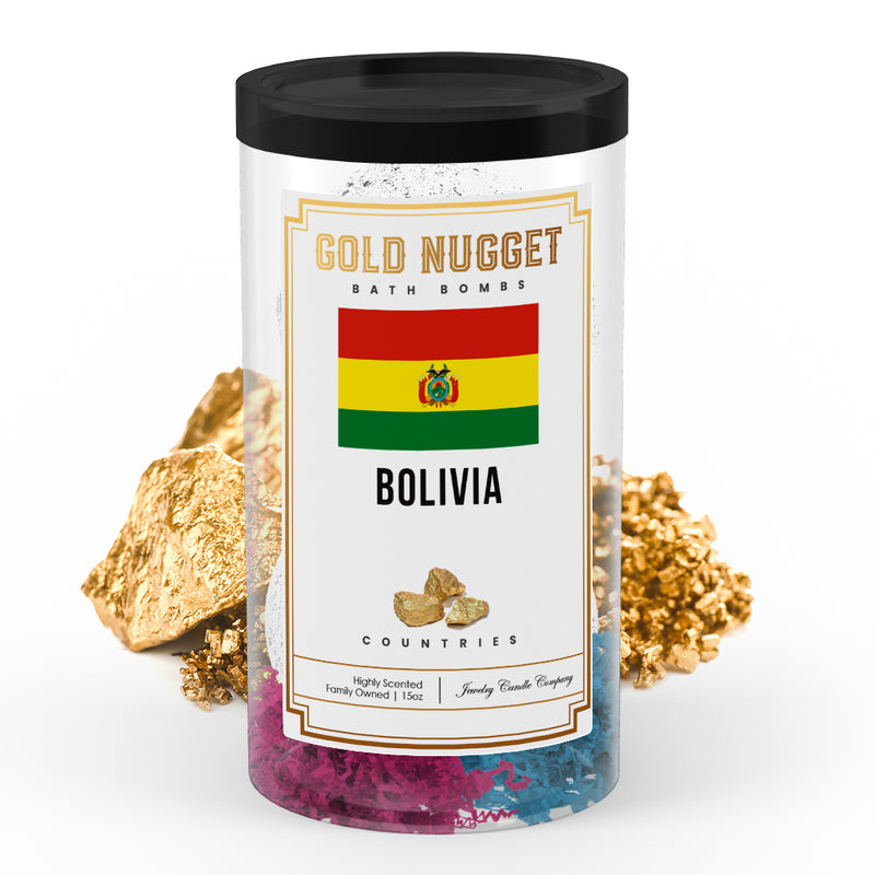 Bolivia Countries Gold Nugget Bath Bombs