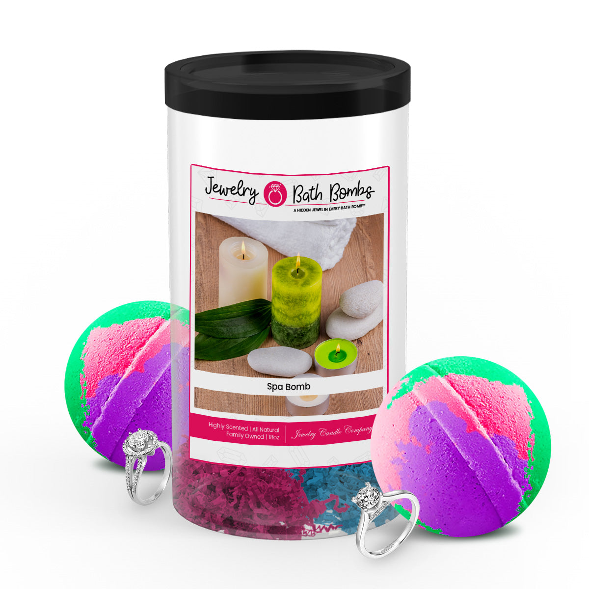 Spa Bomb Jewelry Bath Bombs Twin Pack