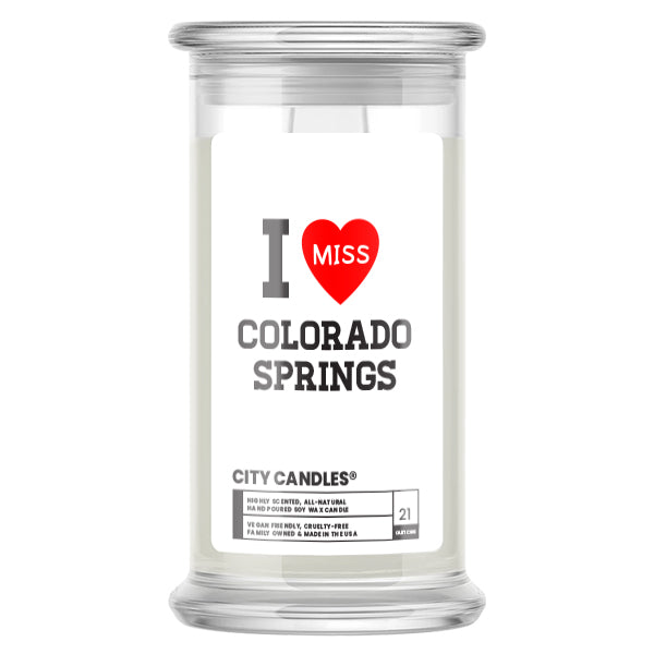 I miss Colorado Springs City  Candles