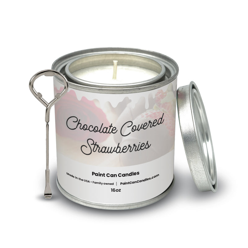 Chocolate Covered Strawberries - Paint Can Candles