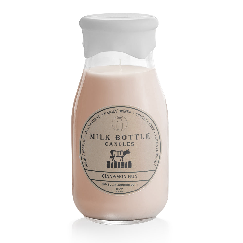 Cinnamon Bun - Milk Bottle Candles