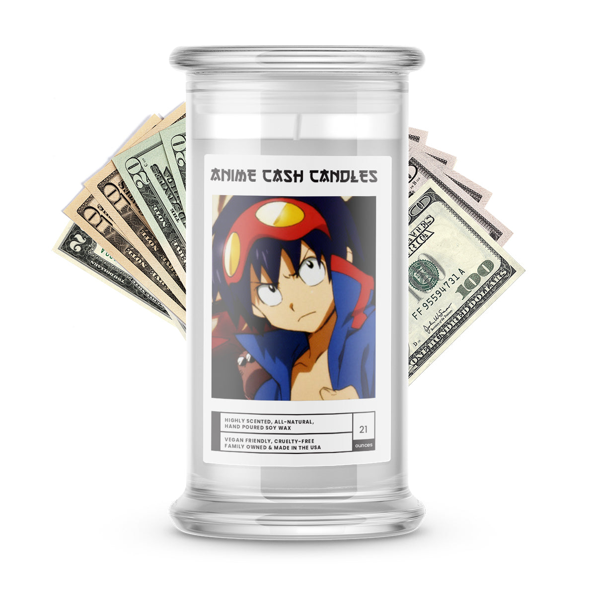 Simon | Anime Cash Candle