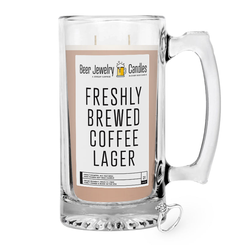 Freshly Brewed Coffee Lager Beer Jewelry Candle