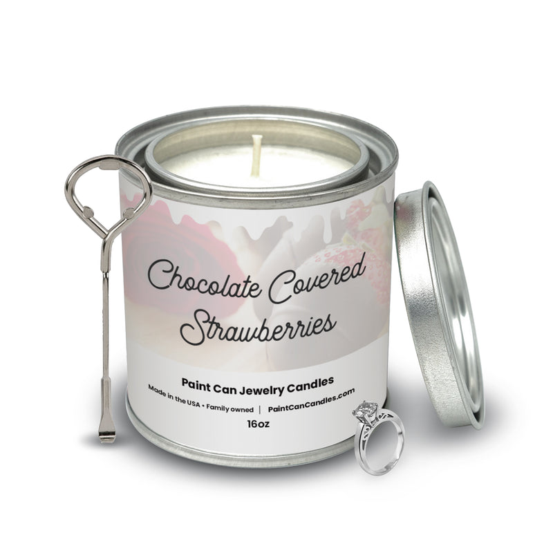 Chocolate Covered Strawberries - Paint Can Jewelry Candles