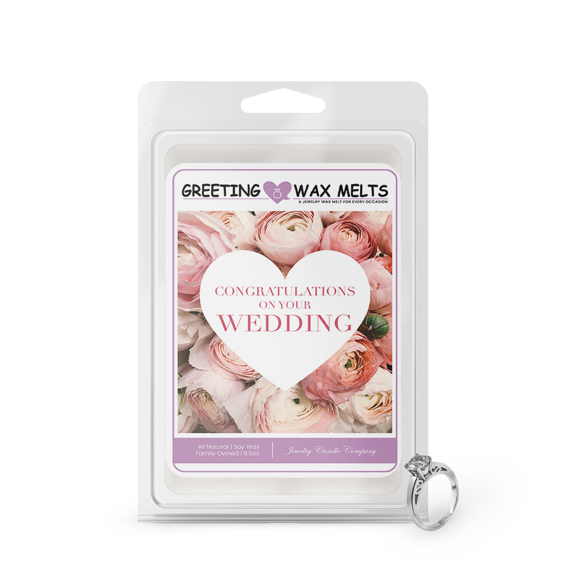 Congratulations on Your Wedding Greetings Wax Melt