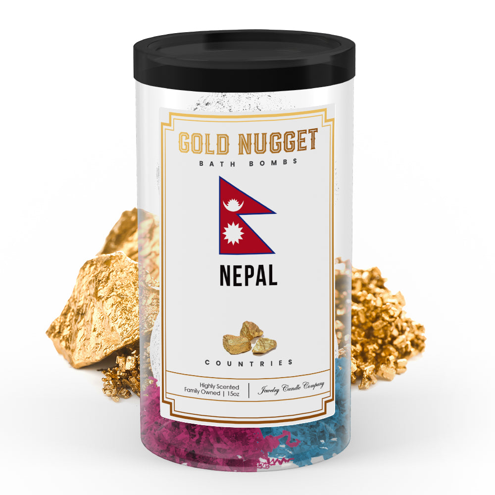 Nepal Countries Gold Nugget Bath Bombs