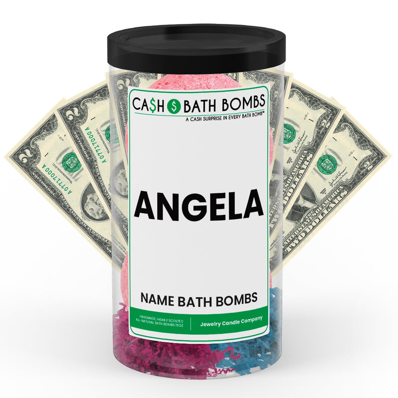 ANGELA Name Cash Bath Bomb Tube