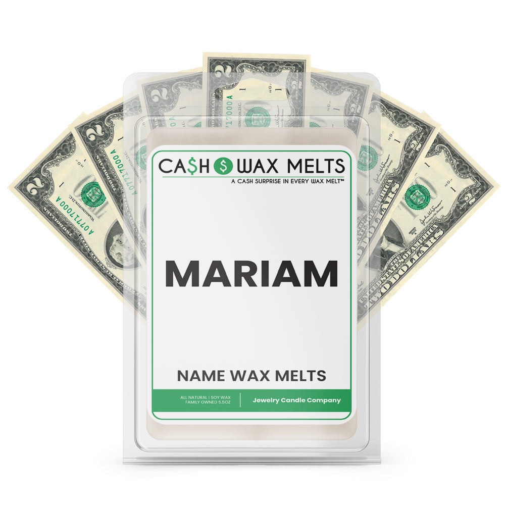 MARIAM Name Cash Wax Melts