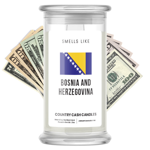 Smells Like Bosnia and Herzegovina Country Cash Candles