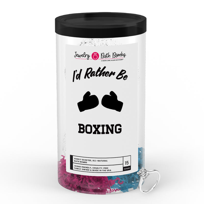 I'd rather be Boxing Jewelry Bath Bombs