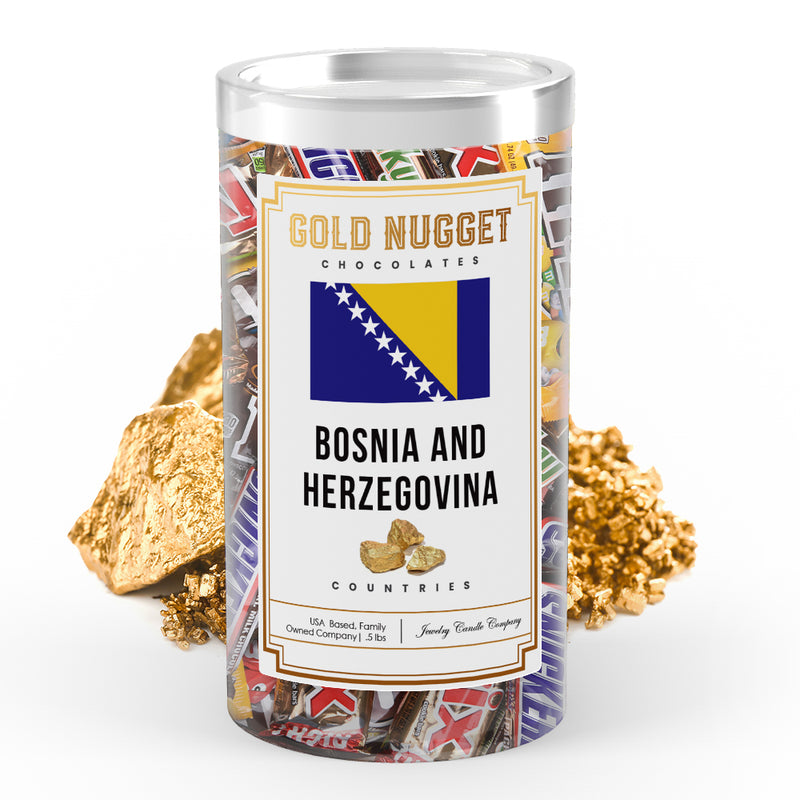 Bosnia and Herzegovina Countries Gold Nugget Chocolates