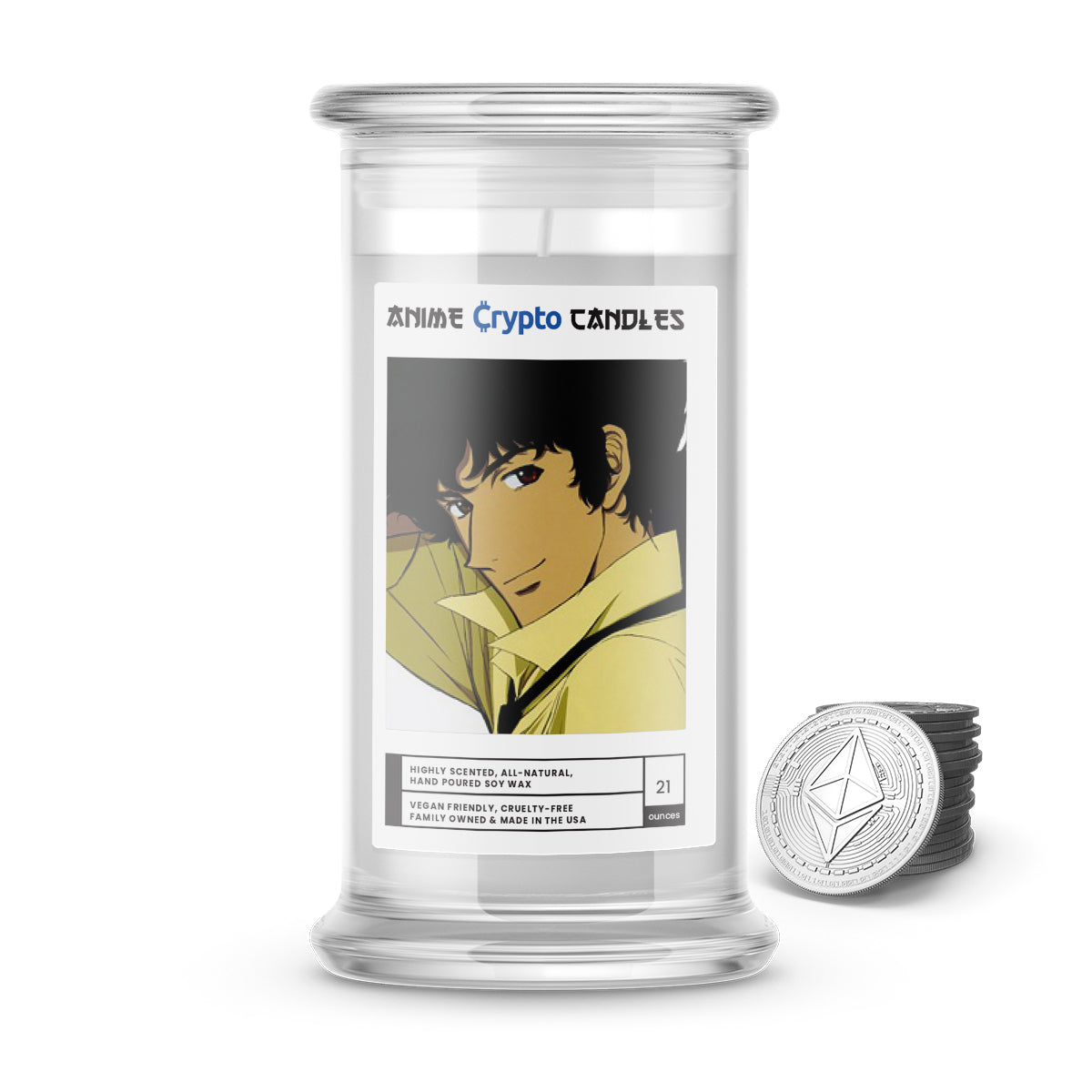 Spiegel, Spike (スパイク・スピーゲル) - Crypto Anime Candles