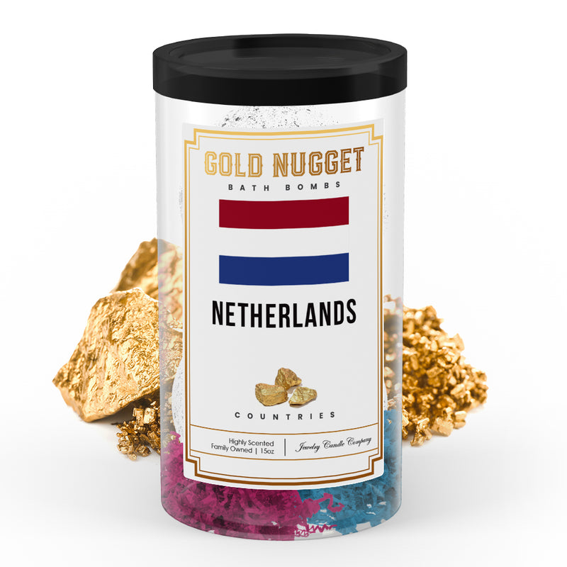 Netherlands Countries Gold Nugget Bath Bombs