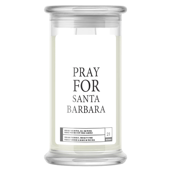 Pray For Santa Barbara Candle