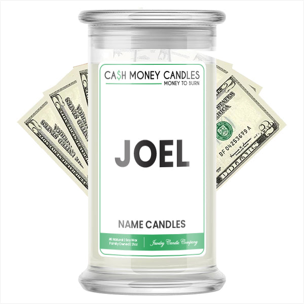 JOEL Name Cash Candles