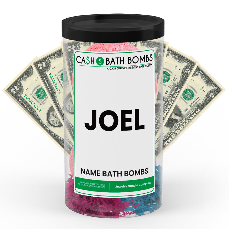 JOEL Name Cash Bath Bomb Tube