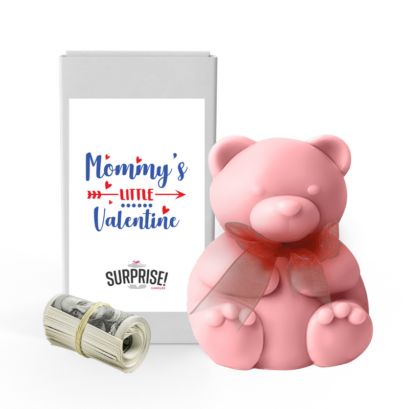 Mommy's Little Valentine | Valentines Day Surprise Cash Money Bear Wax Melts