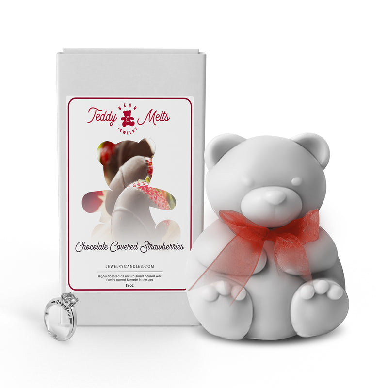 Chocolate Covered Strawberries GIANT Teddy Bear Jewelry Wax Melts