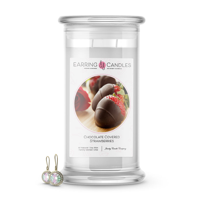 Chocolate Covered Strawberries | Earring Candles
