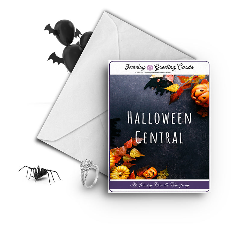 Halloween central Jewelry Greetings Card