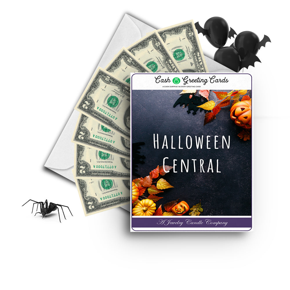 Halloween central Cash Greetings Card