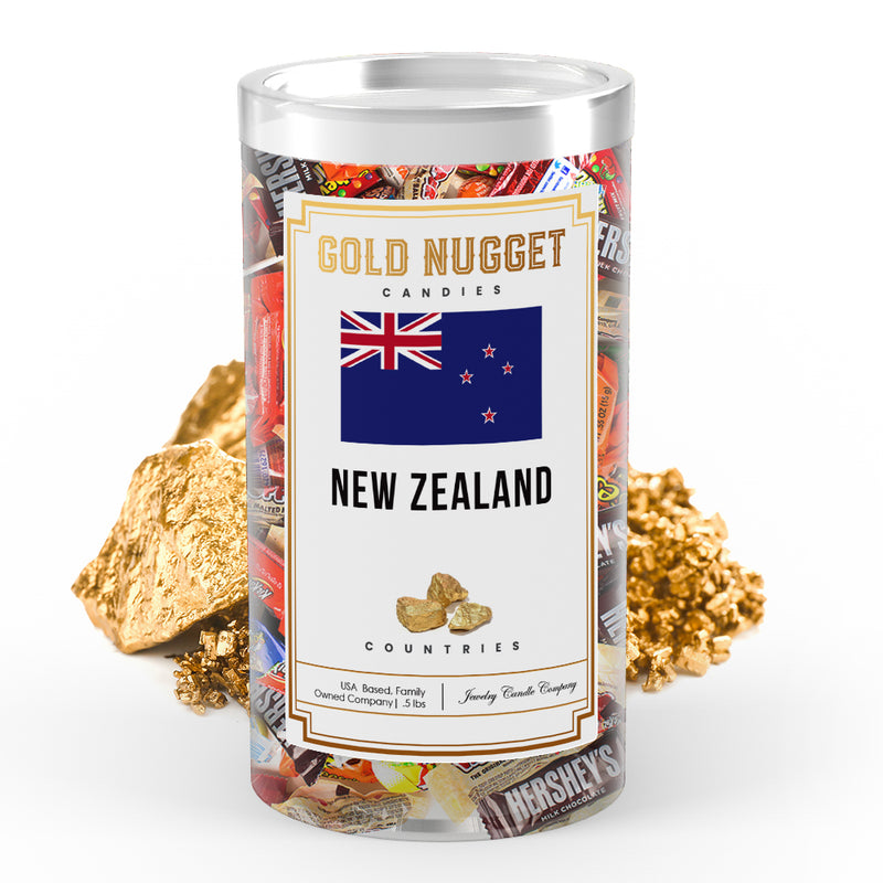 New Zealand Countries Gold Nugget Candy