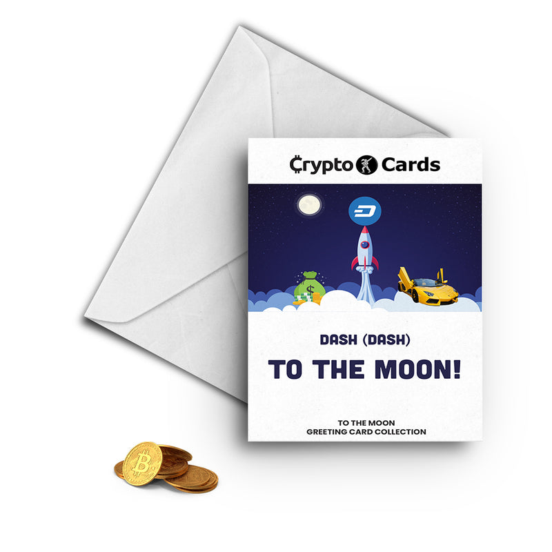 Dash (DASH) To The Moon! Crypto Cards