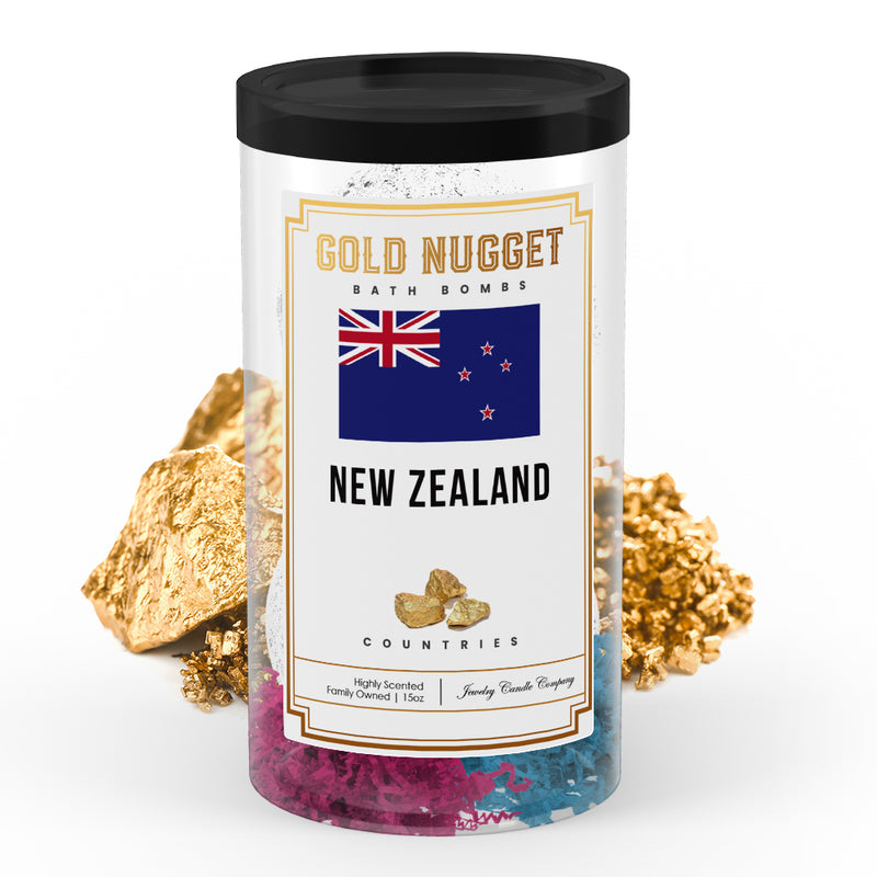 New Zealand Countries Gold Nugget Bath Bombs