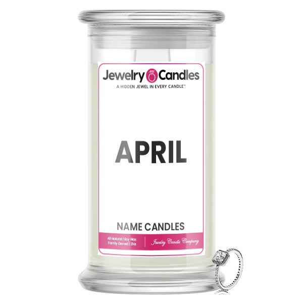APRIL Name Jewelry Candles