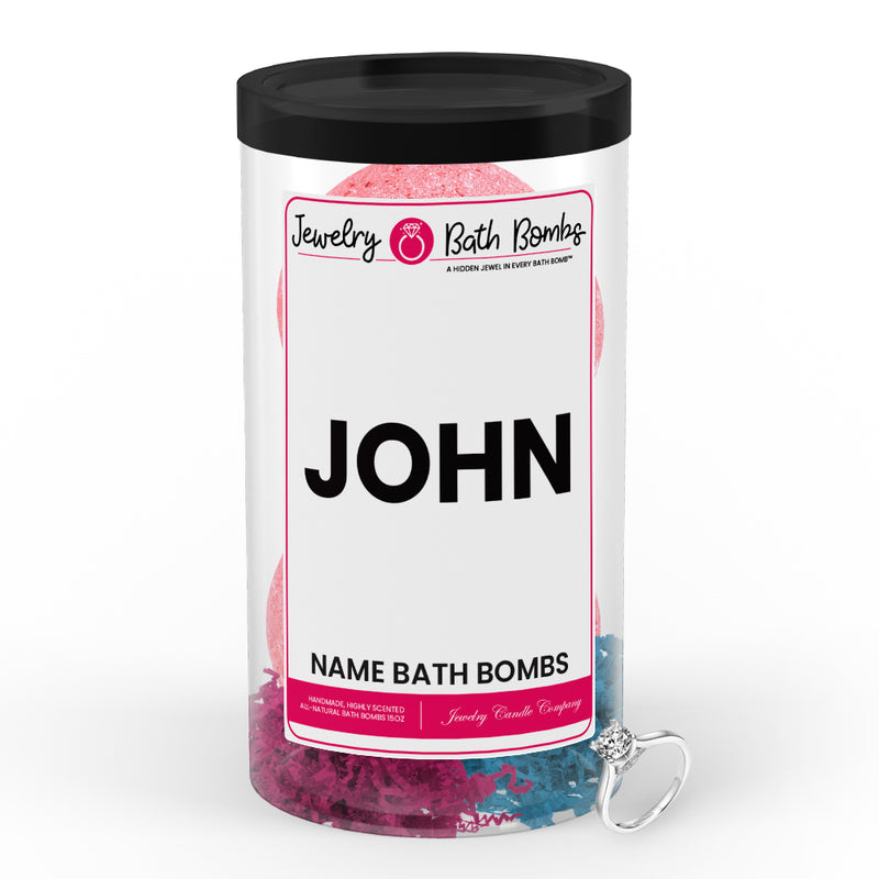 JOHN  Name Jewelry Bath Bomb Tube