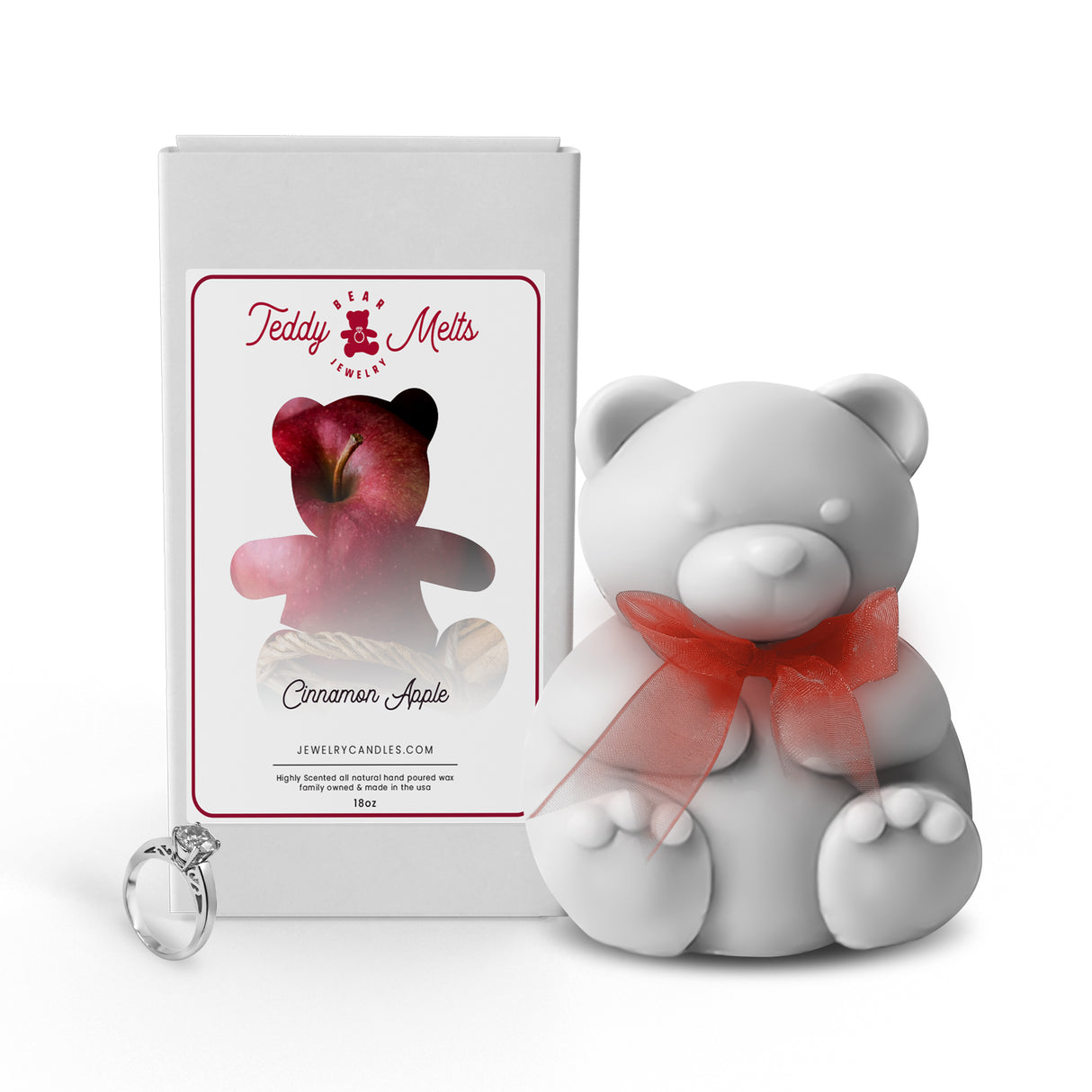 Cinnamon Apple GIANT Teddy Bear Jewelry Wax Melts