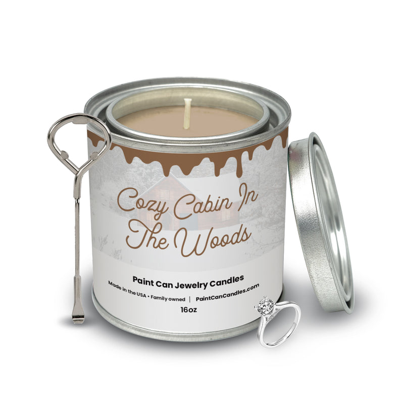 Cozy Cabin In The Woods - Paint Can Jewelry Candles