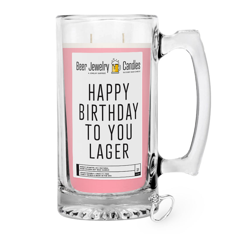 Happt Birthday to You Lager Beer Jewelry Candle