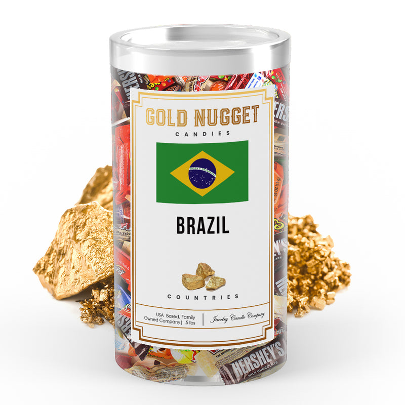 Brazil Countries Gold Nugget Candy