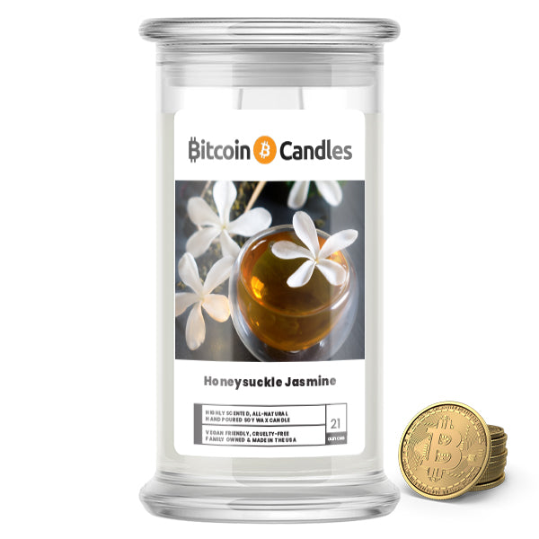 Honeysuckle Jasmine Bitcoin Candles